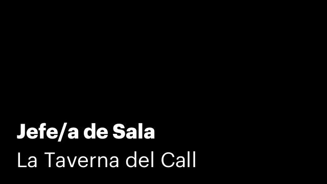 Jefe/a de Sala