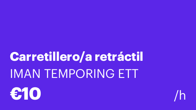 Carretillero/a retráctil