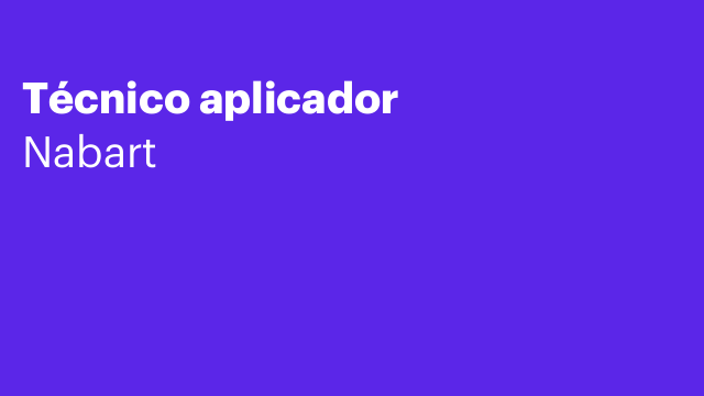 Técnico aplicador