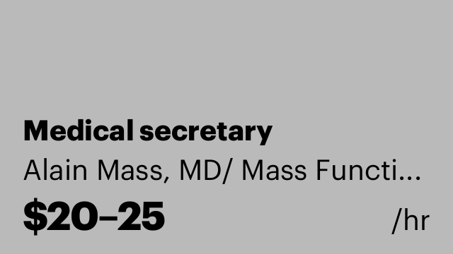 Medical secretary