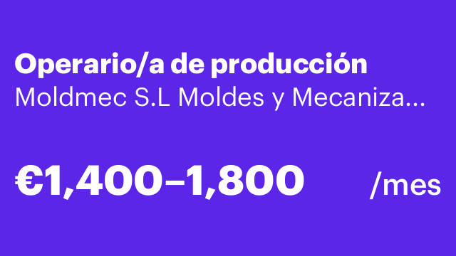 Operario/a de producción