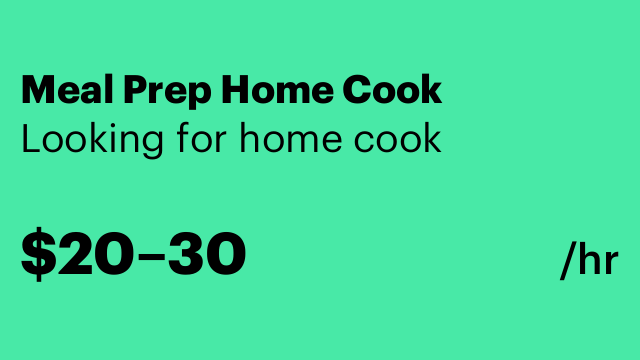 Meal Prep Home Cook
