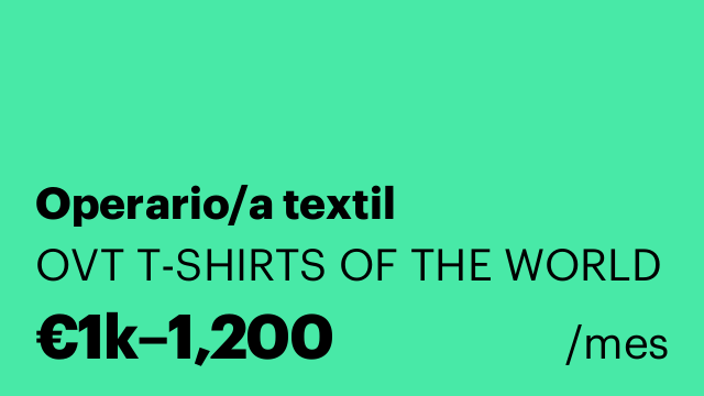 Operario/a textil