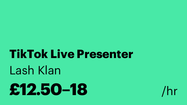 TikTok Live Presenter