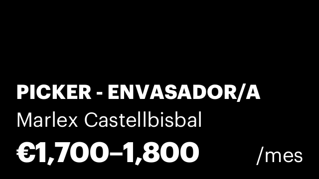 PICKER - ENVASADOR/A