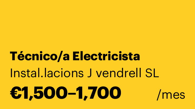 Técnico/a Electricista
