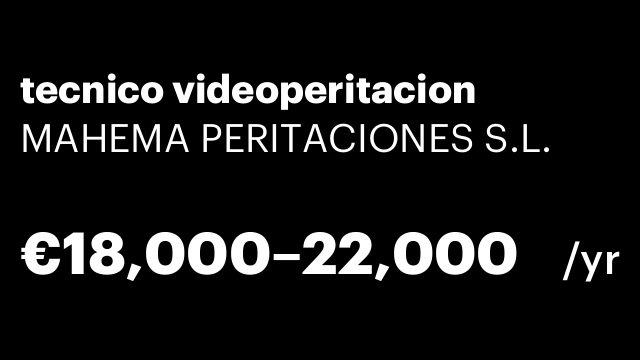 tecnico videoperitacion