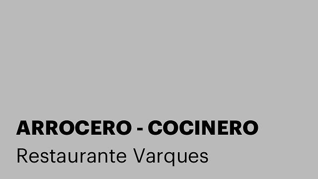 ARROCERO - COCINERO