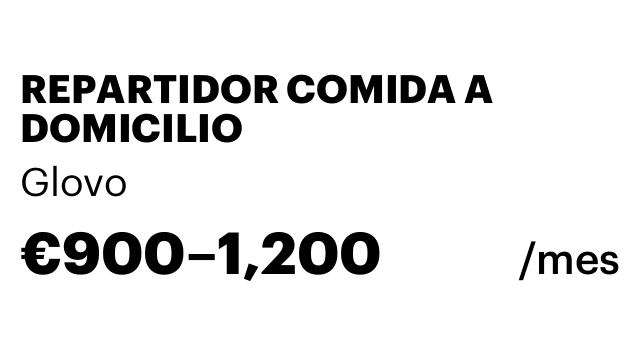 REPARTIDOR COMIDA A DOMICILIO