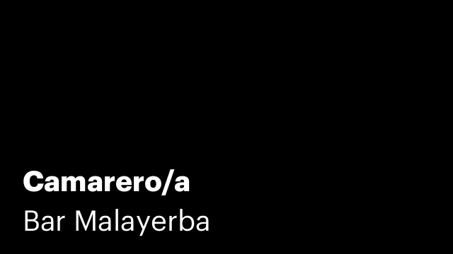 Camarero/a