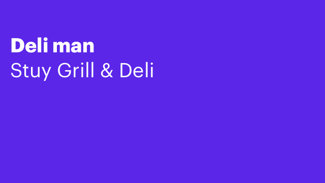 Deli man