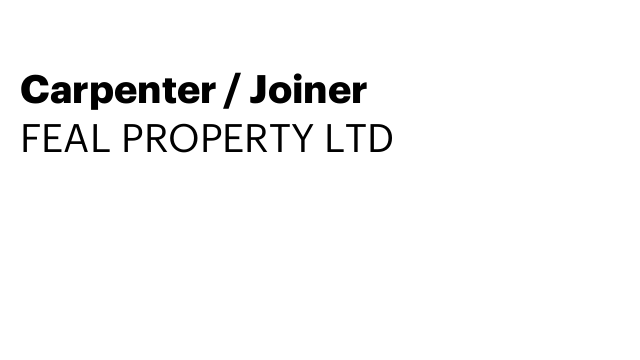 Carpenter / Joiner