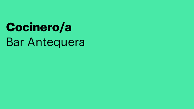 Cocinero/a