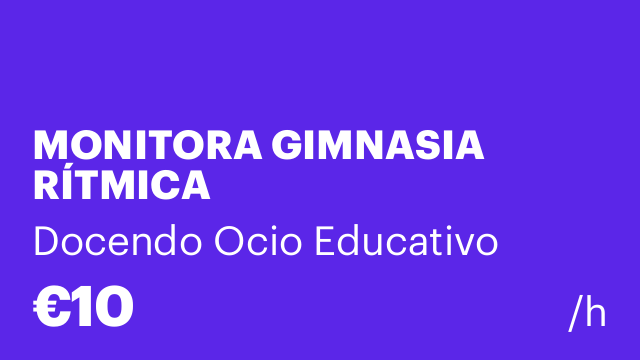 MONITORA GIMNASIA RÍTMICA