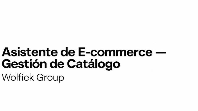 Asistente de E-commerce — Gestión de Catálogo