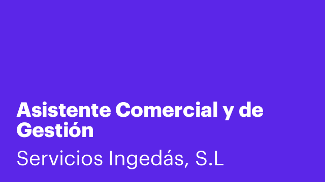 Asistente Comercial y de Gestión