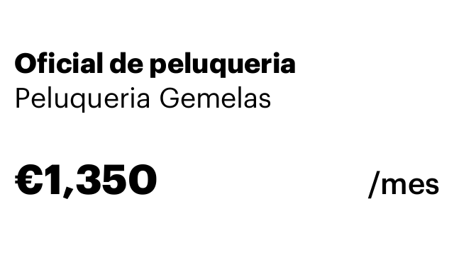 Oficial de peluqueria