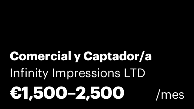 Comercial y Captador/a