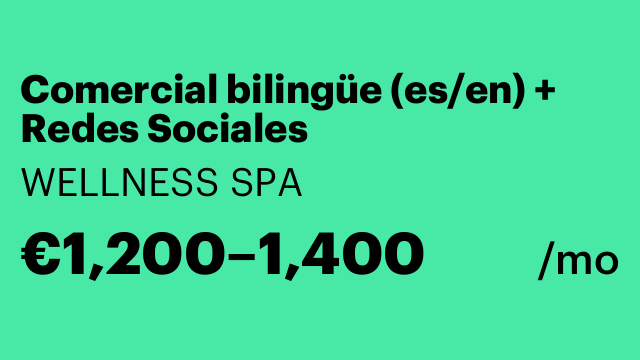 Comercial bilingüe (es/en) + Redes Sociales