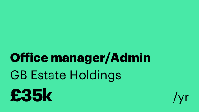 Office manager/Admin