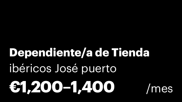 Dependiente/a de Tienda