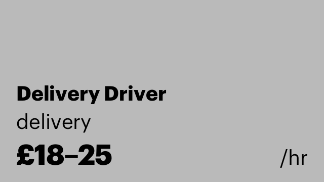 Delivery Driver