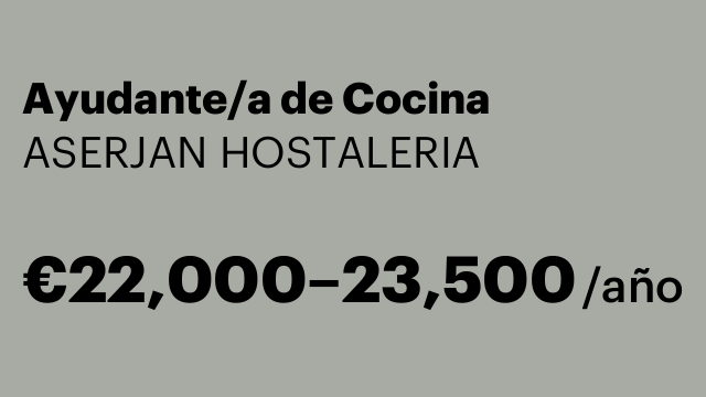 Ayudante/a de Cocina