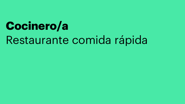 Cocinero/a