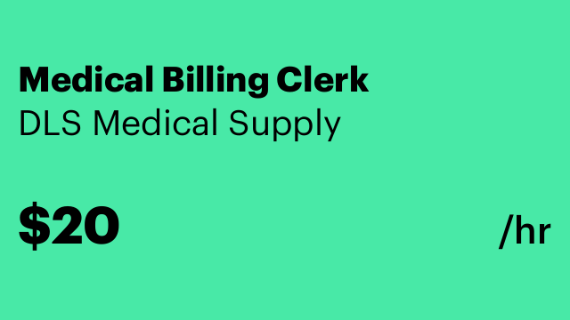 Medical Billing Clerk