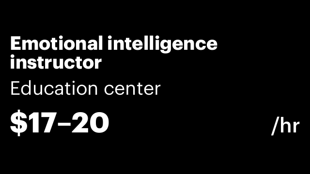 Emotional intelligence instructor
