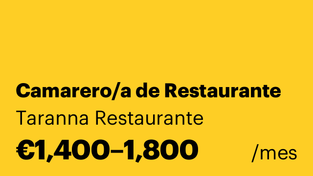 Camarero/a de Restaurante
