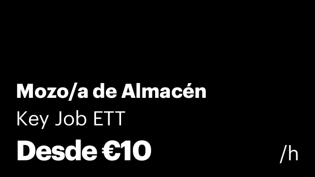 Mozo/a de Almacén