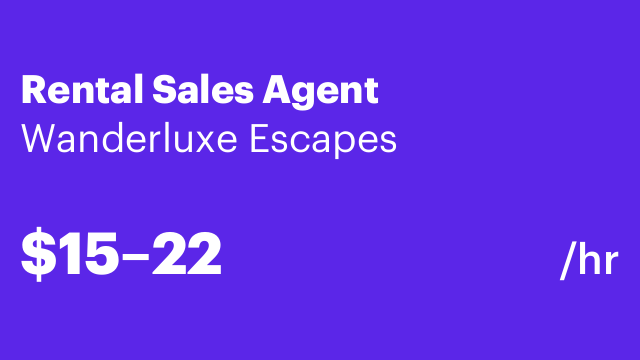 Rental Sales Agent