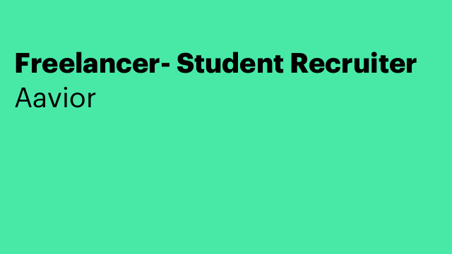 Freelancer- Student Recruiter