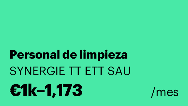 Personal de limpieza