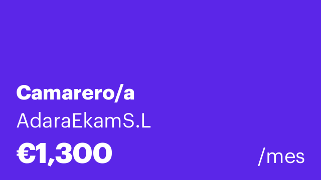 Camarero/a