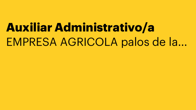 Auxiliar Administrativo/a