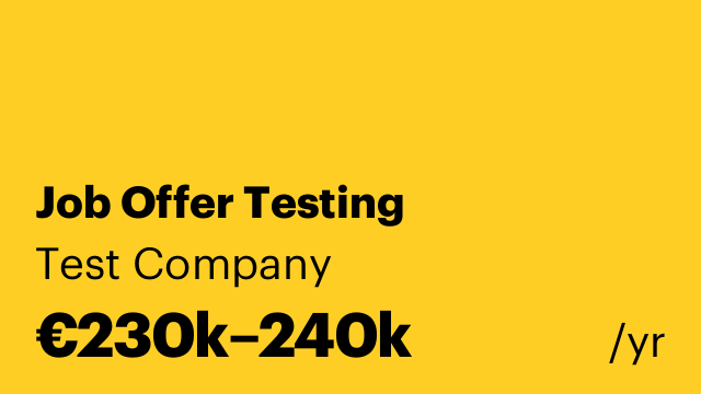 Job Offer Testing