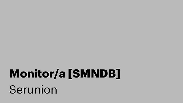 Monitor/a [SMNDB]