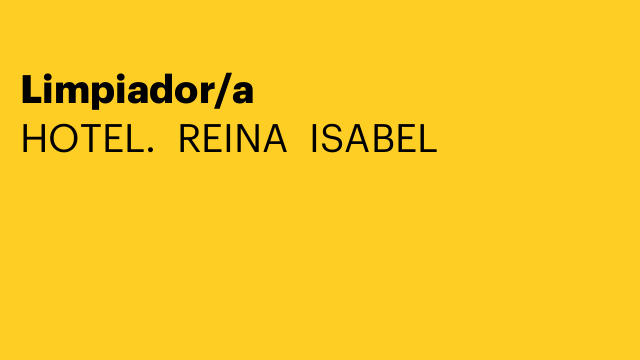 Limpiador/a