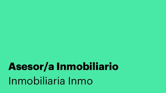 Asesor/a Inmobiliario