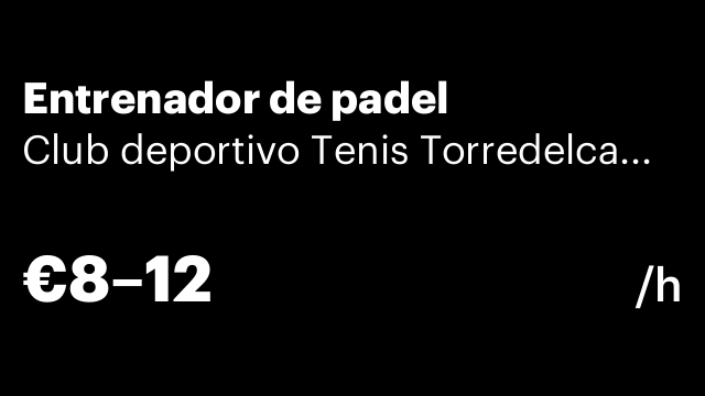 Entrenador de padel