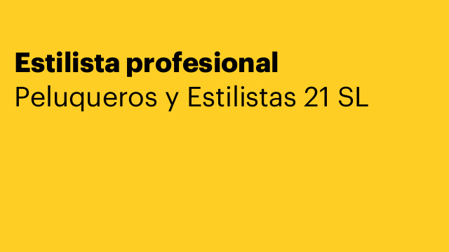 Estilista profesional