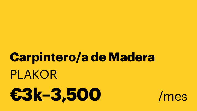 Carpintero/a de Madera