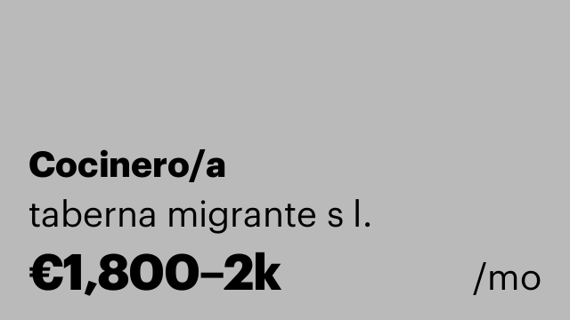 Cocinero/a