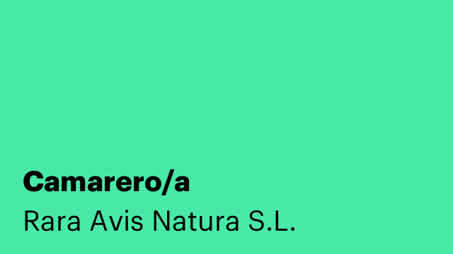 Camarero/a