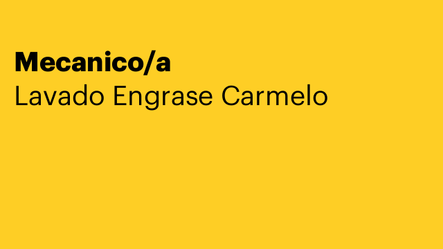 Mecanico/a