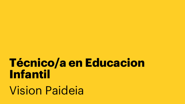 Técnico/a en Educacion Infantil