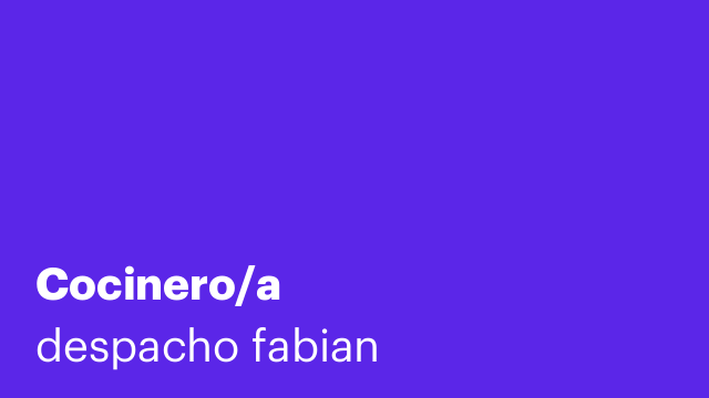Cocinero/a