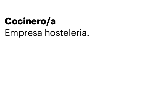 Cocinero/a